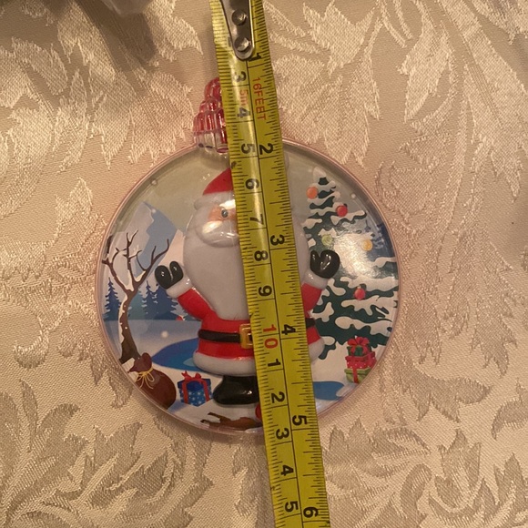 SANTA Motion Activated Light Up Music “We Wish You a Merry Christmas” Ornament - Picture 6 of 7